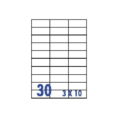 裕德3合1電腦標籤30格直角 1000張/包 US4456  