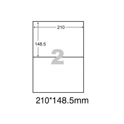 阿波羅WL-9602影印用自黏標籤紙(2格/1包A4~100張入)
