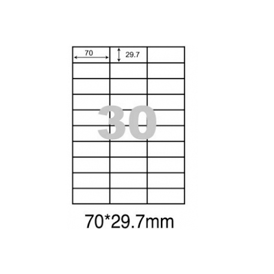 阿波羅WL-9230影印用自黏標籤紙(30格/1包A4~20張入) 