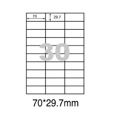 阿波羅 WL-9230 影印用自黏 標籤紙 (30格/1包A4~20張入)  