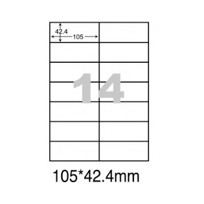  阿波羅WL-9214影印用自黏標籤紙(14格/1包A4~20張入)  