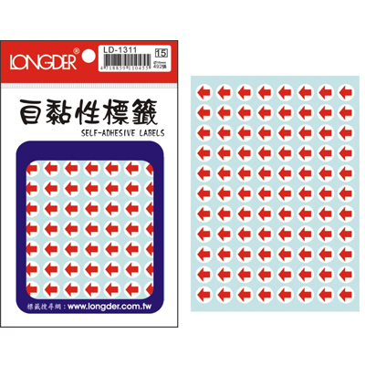 龍德 自黏性標籤 LD-1311 (直徑10mm) /包  