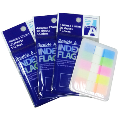 Double A 抽取式指示標籤 20張*5色/包 DAIF14001 