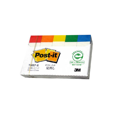 【3M】700CR-RP 可再貼標籤紙系列 5色/包  