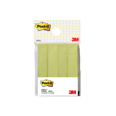 【3M】550RL-Y 可再貼標籤紙系列 黃色4條/包  