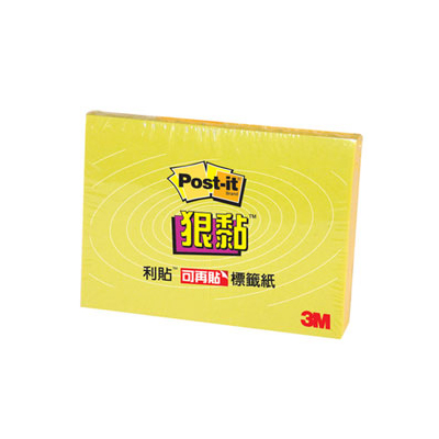 【3M】621S-1 利貼 狠黏 小尺寸標籤紙系列 黃/包  